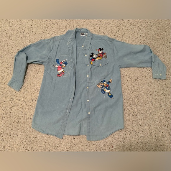 Rare Mickey and friends button down Disney Catalog - Picture 1 of 2